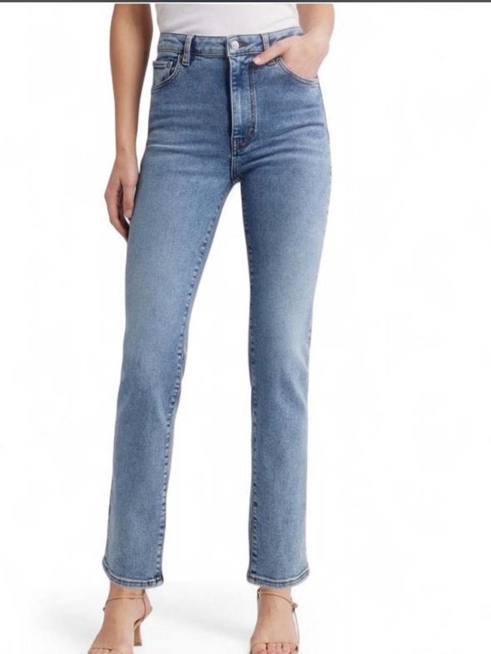 FRAME The Pencil High Waist Slim Straight Leg Jeans